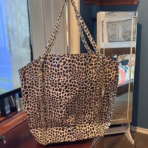 NEW Amrita Singh Leopard Print Tote Bag